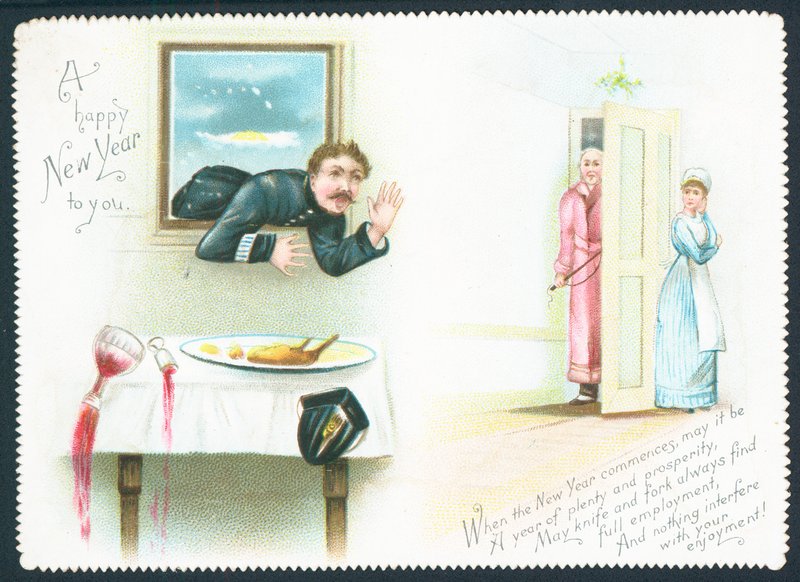 Elkapták a rendőrt lopáson! Újévi kártya alkotó: English School