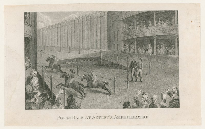 Poney Race az Astleys Amphitheaterben alkotó: English School