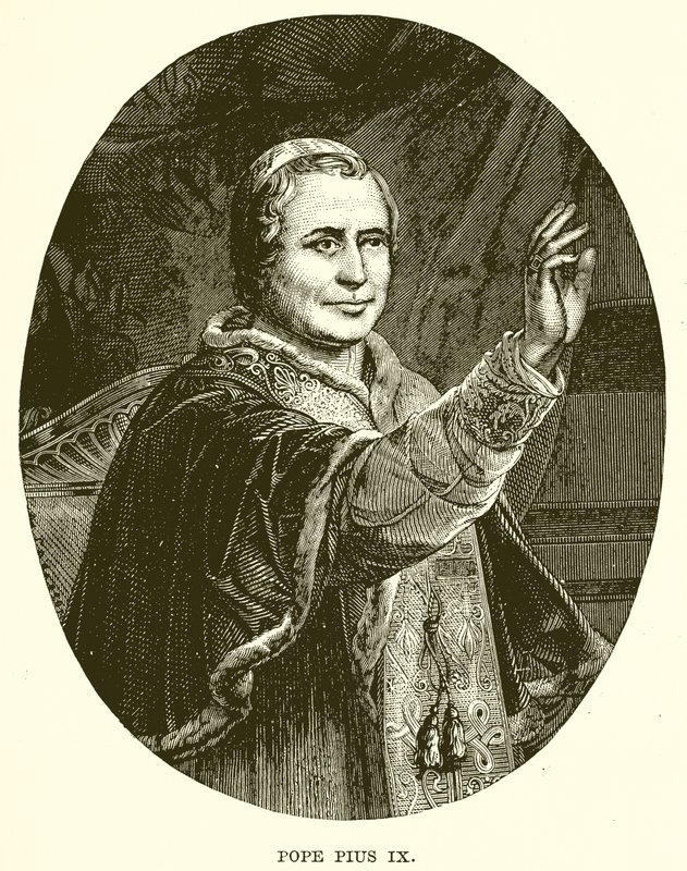 Pius pápa IX alkotó: English School