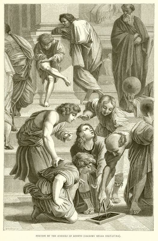 Az athéni iskolák egy része (Gallery Della Segnatura) alkotó: English School