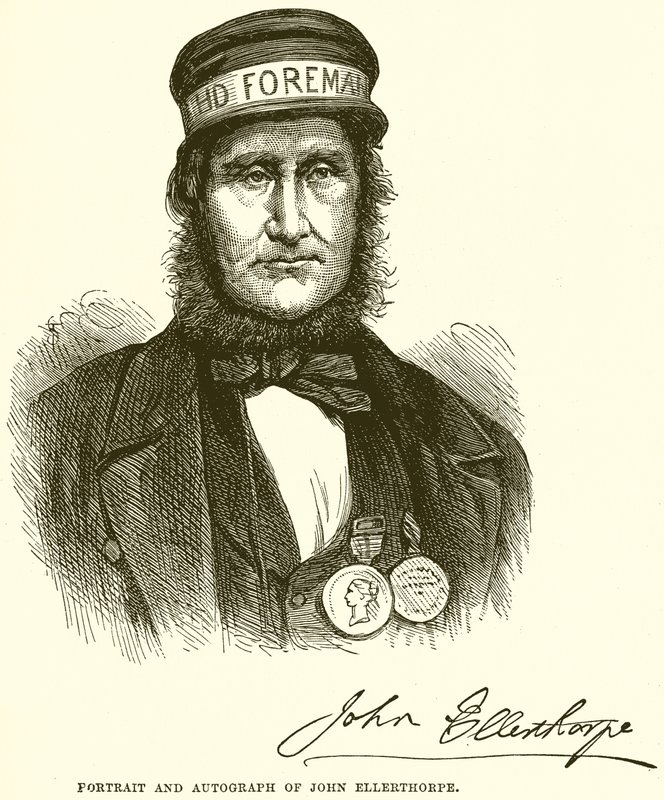 John Ellerthorpe portréja és autogramja alkotó: English School