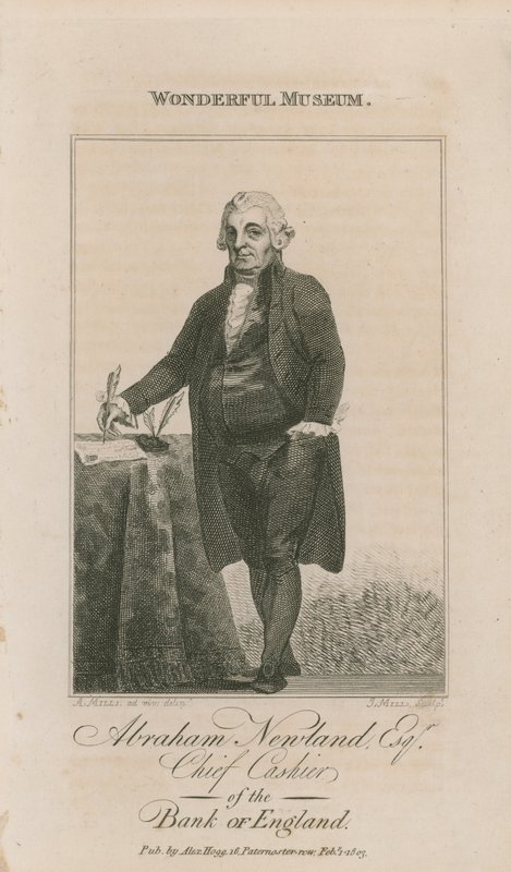 Abraham Newland portréja alkotó: English School