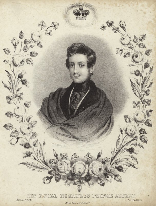 Albert, a herceg hitvese portréja alkotó: English School