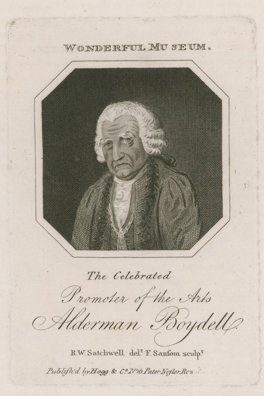 Alderman Boydell portréja alkotó: English School