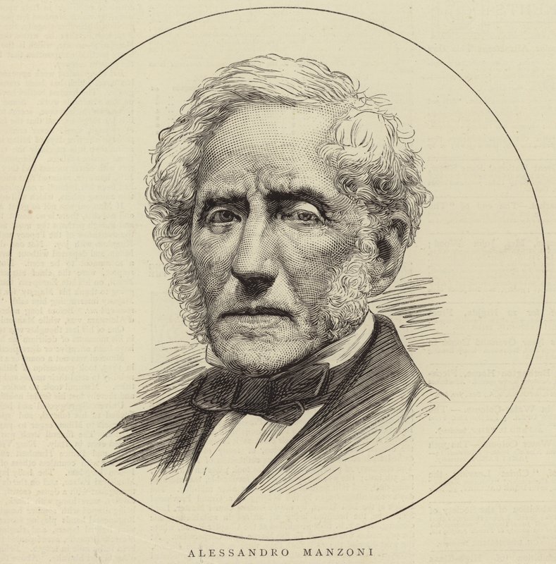 Alessandro Manzoni portréja alkotó: English School