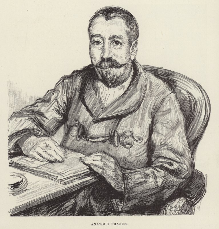 Anatole France portréja alkotó: English School