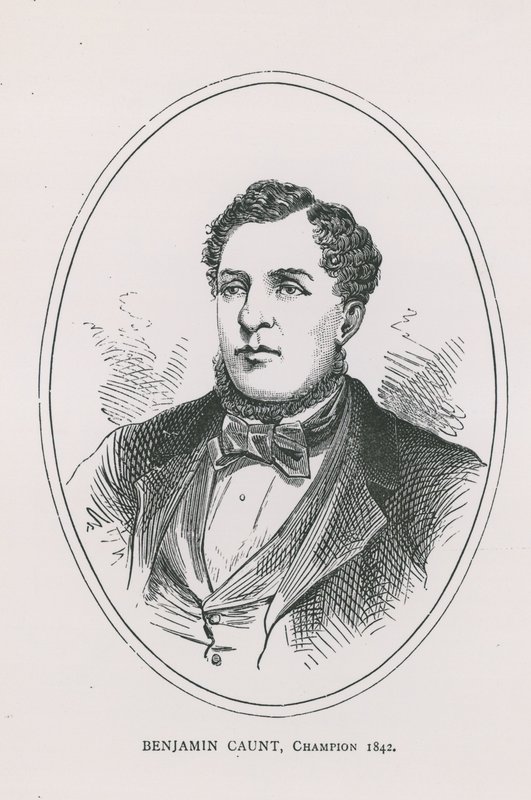 Benjamin Caunt portréja alkotó: English School