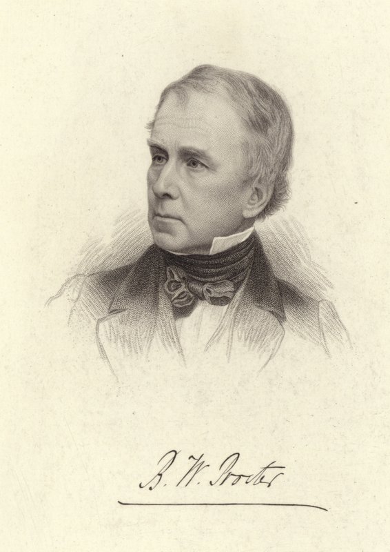 Bryan Waller Procter portréja alkotó: English School