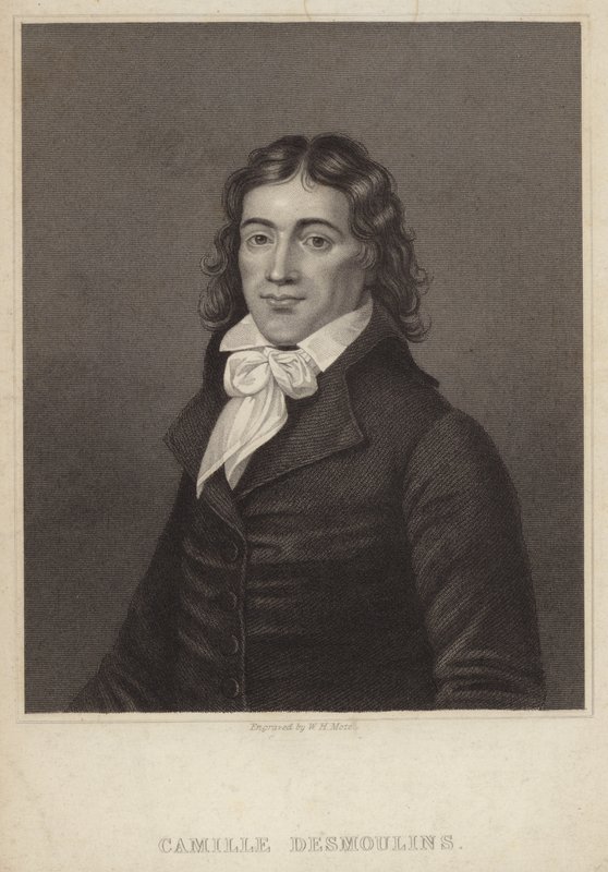 Camille Desmoulins portréja alkotó: English School