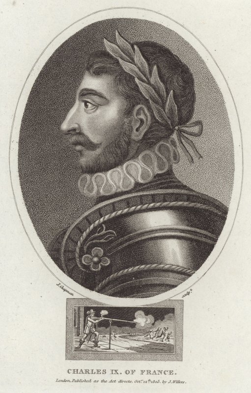 IX. Károly francia portréja alkotó: English School