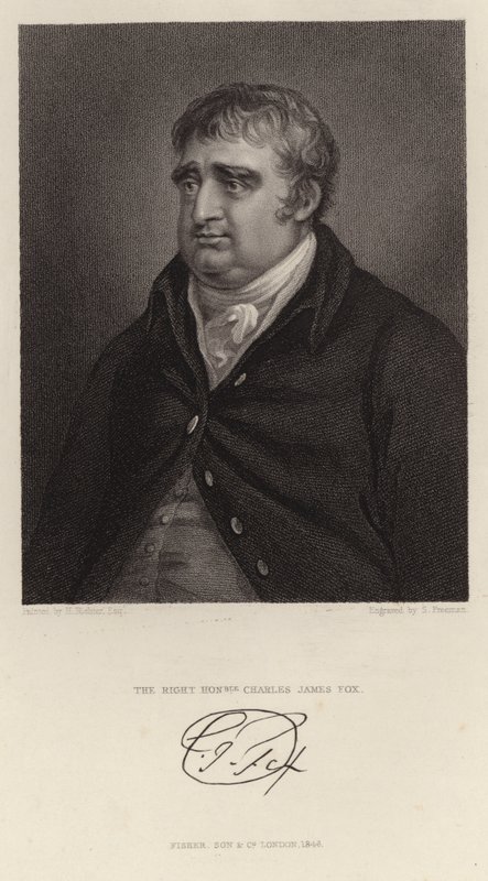 Charles James Fox portréja alkotó: English School