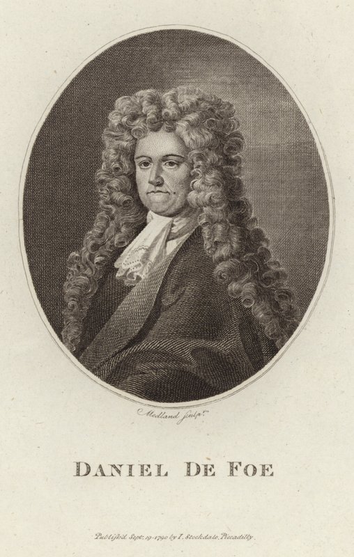 Daniel Defoe portréja alkotó: English School