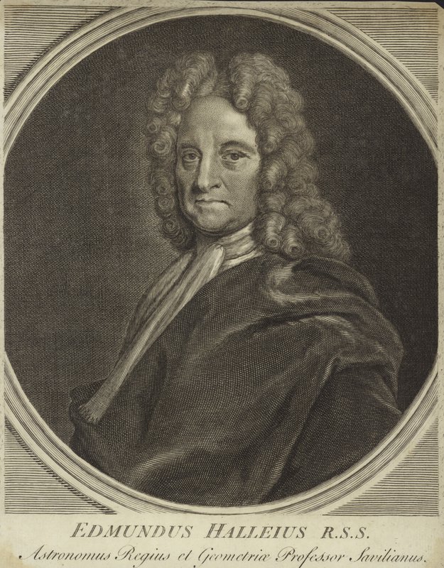 Edmond Halley portréja alkotó: English School