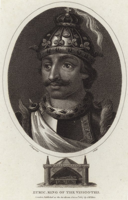 Eurik, a vizigótok királyának portréja alkotó: English School