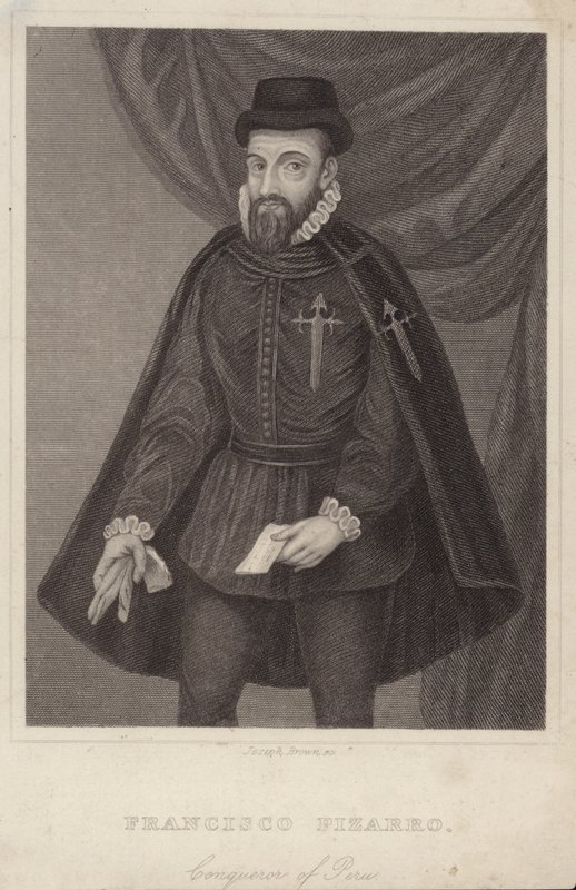 Francisco Pizarro portréja alkotó: English School