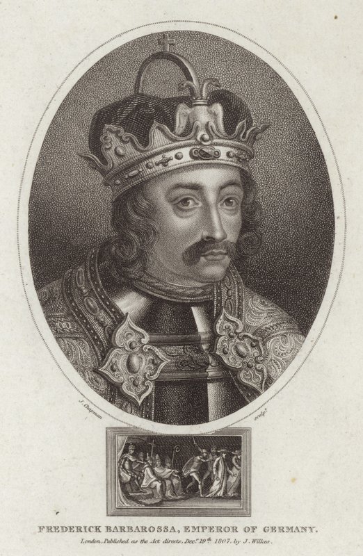 Frederick Barbarossa portréja alkotó: English School
