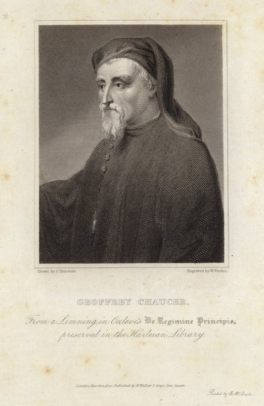 Geoffrey Chaucer portréja alkotó: English School