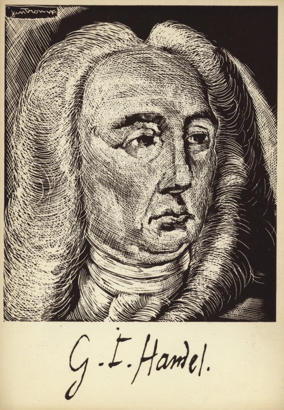 George Friedrich Händel portréja alkotó: English School