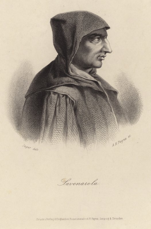 Girolamo Savonarola portréja alkotó: English School
