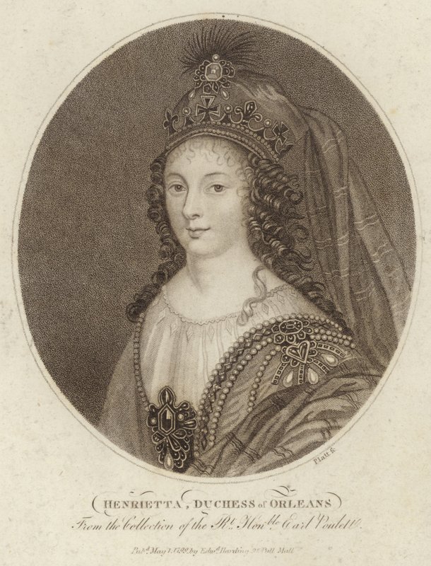 Henrietta, Orléans hercegnőjének portréja alkotó: English School