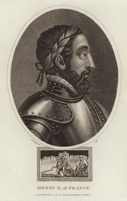 II. Henrik francia portréja alkotó: English School