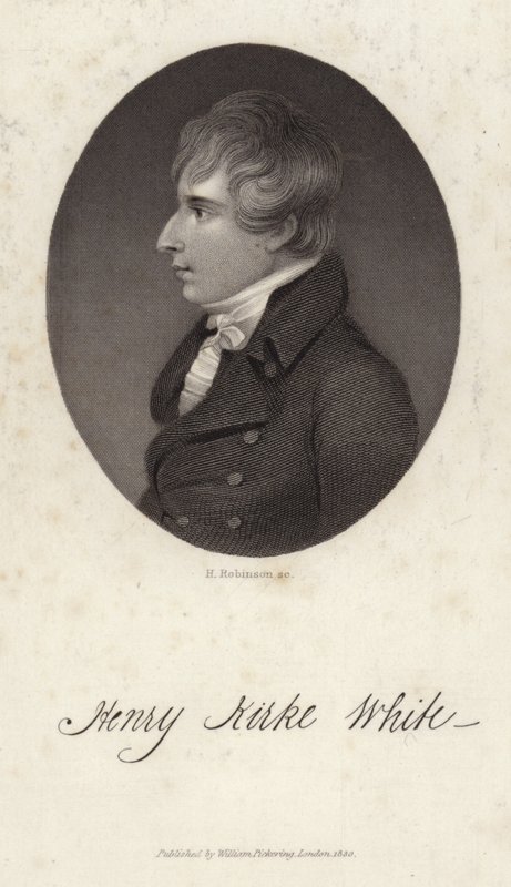 Henry Kirke White portréja alkotó: English School