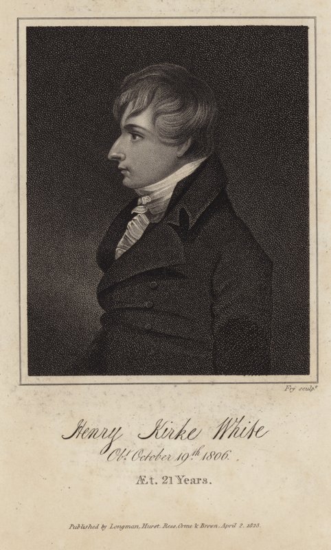Henry Kirke White portréja alkotó: English School