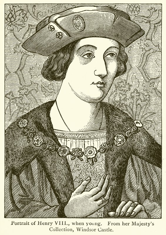 Henrik portréja fiatal korában alkotó: English School
