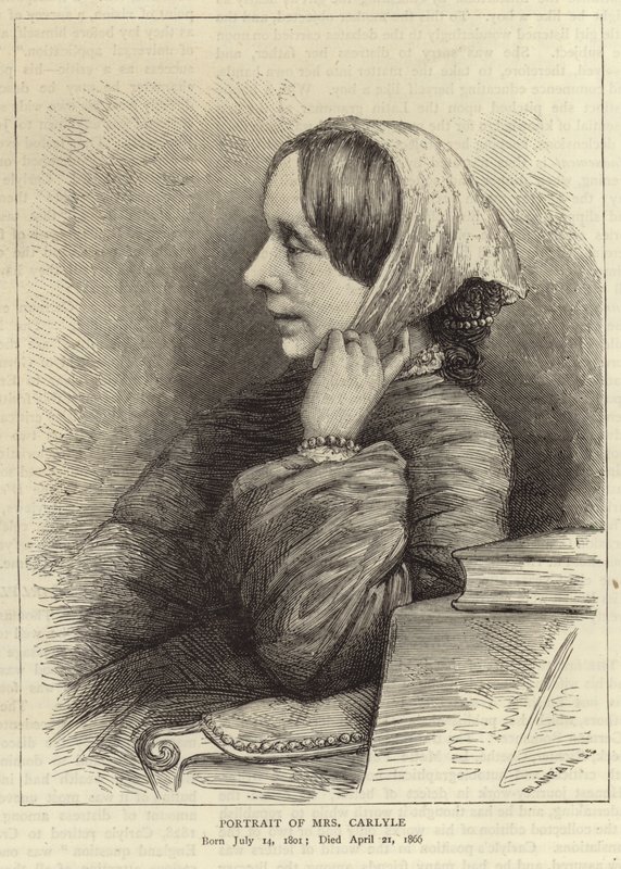 Jane Welsh, Thomas Carlyle feleségének portréja alkotó: English School