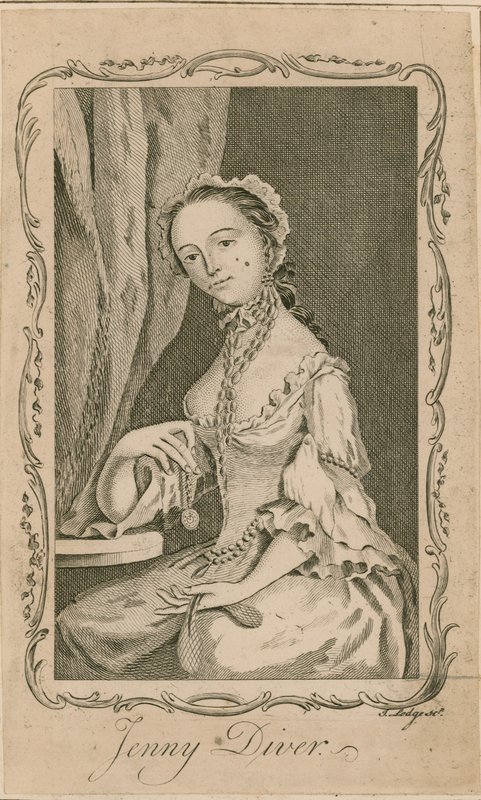 Jenny Diver portréja alkotó: English School
