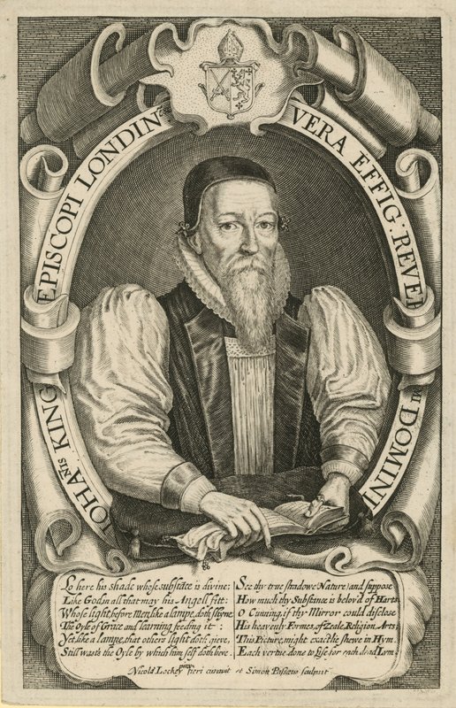 John King, London püspökének portréja 1611-21 alkotó: English School