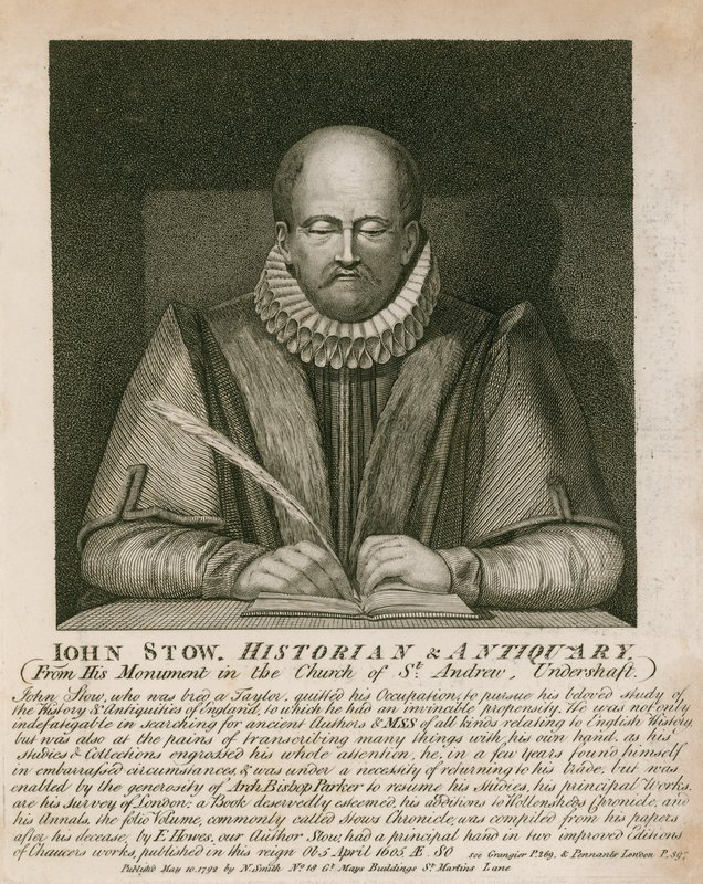 John Stow portréja alkotó: English School