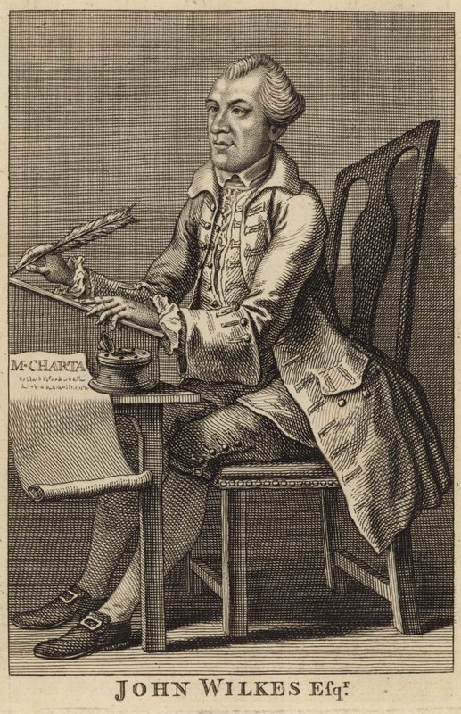 John Wilkes portréja alkotó: English School