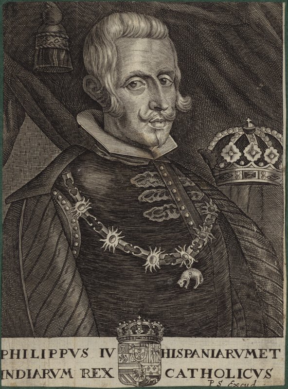 IV. Fülöp spanyol király portréja alkotó: English School