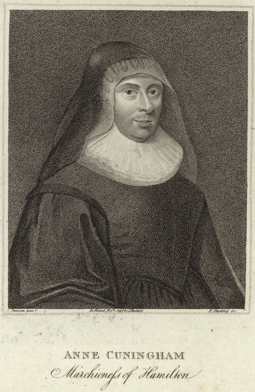 Lady Ann Cunningham, Hamilton márciusi asszonyának portréja alkotó: English School