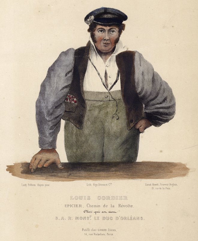 Louis Cordier portréja alkotó: English School