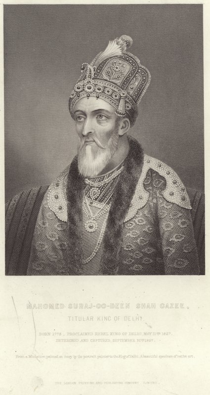 Mahomed Suraj-u-Din Shah Ghazi portréja alkotó: English School