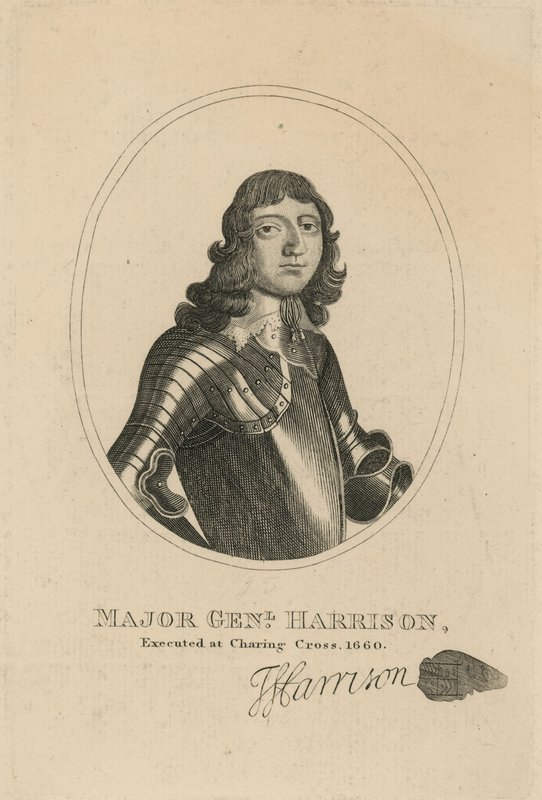 Thomas Harrison vezérőrnagy portréja alkotó: English School