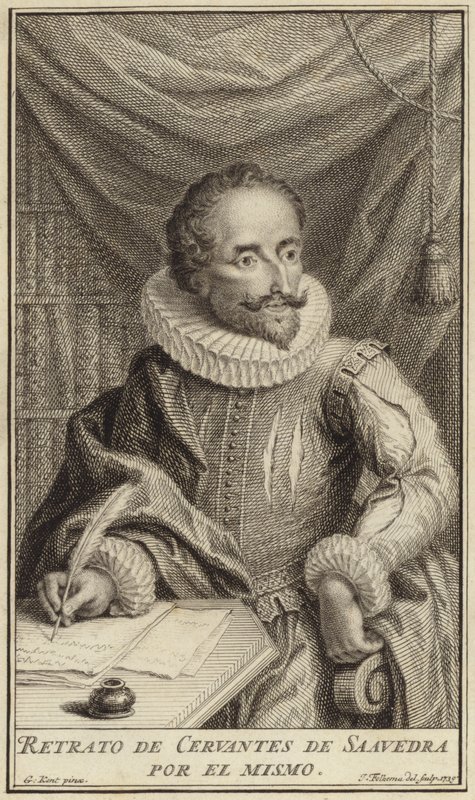 Miguel de Cervantes portréja alkotó: English School