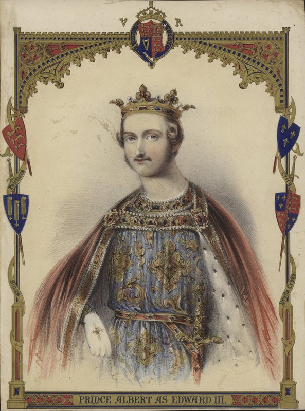 Albert herceg portréja, mint Edward király III alkotó: English School