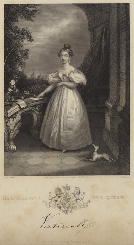 Viktória királynő portréja alkotó: English School