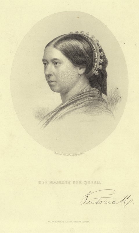 Viktória királynő portréja alkotó: English School
