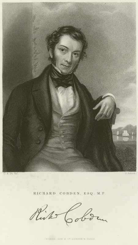Richard Cobden portréja alkotó: English School
