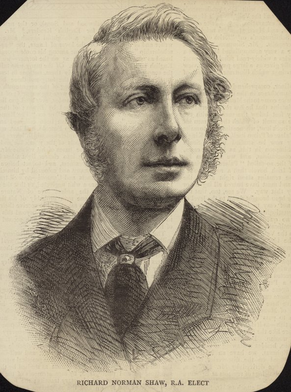 Richard Norman Shaw portréja alkotó: English School