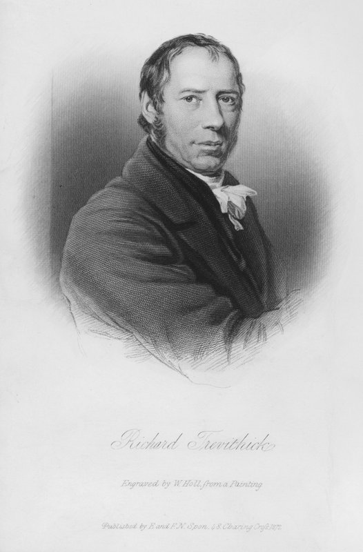 Richard Trevithick portréja (metszet) alkotó: English School