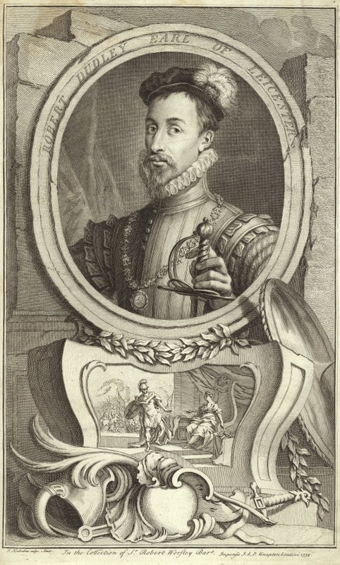 Robert Dudley, Leicester grófjának portréja alkotó: English School