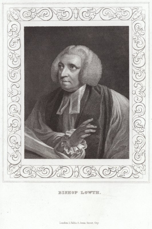 Robert Lowth, London püspökének portréja alkotó: English School