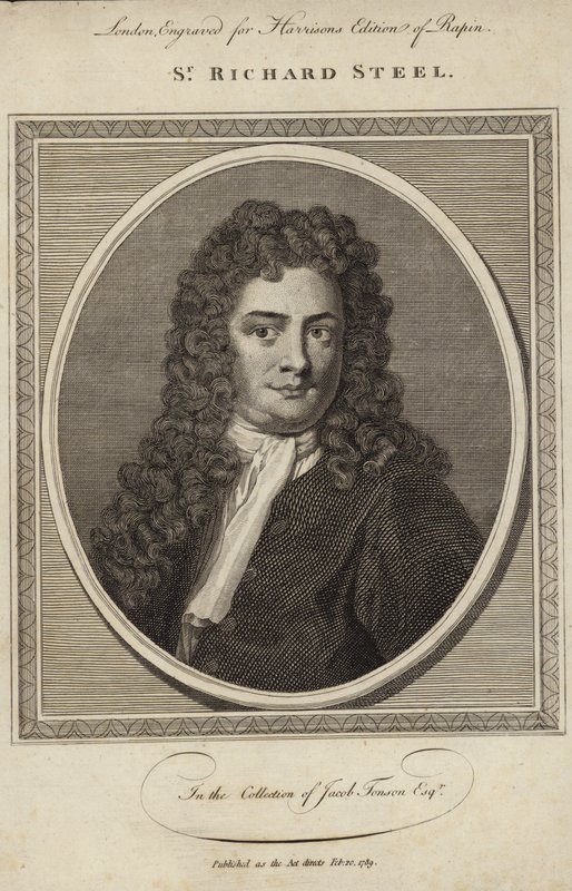 Sir Richard Steele portréja alkotó: English School