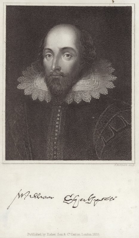 William Shakespeare portréja alkotó: English School