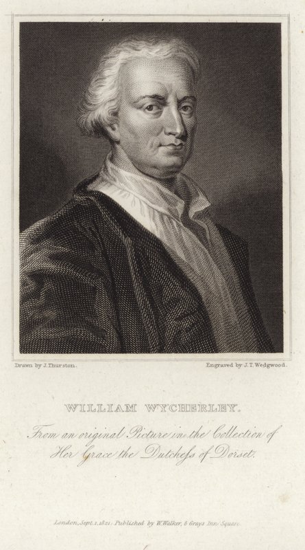 William Wycherley portréja alkotó: English School